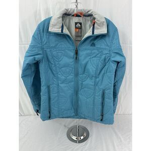 Nike ACG Vintage Puffer Women's Teal Full Zip Jacket Size M